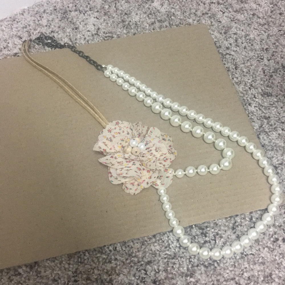 Long statement necklace
